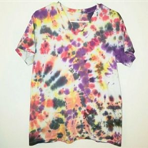 Calvin Klein Tie Dye V Neck Tee